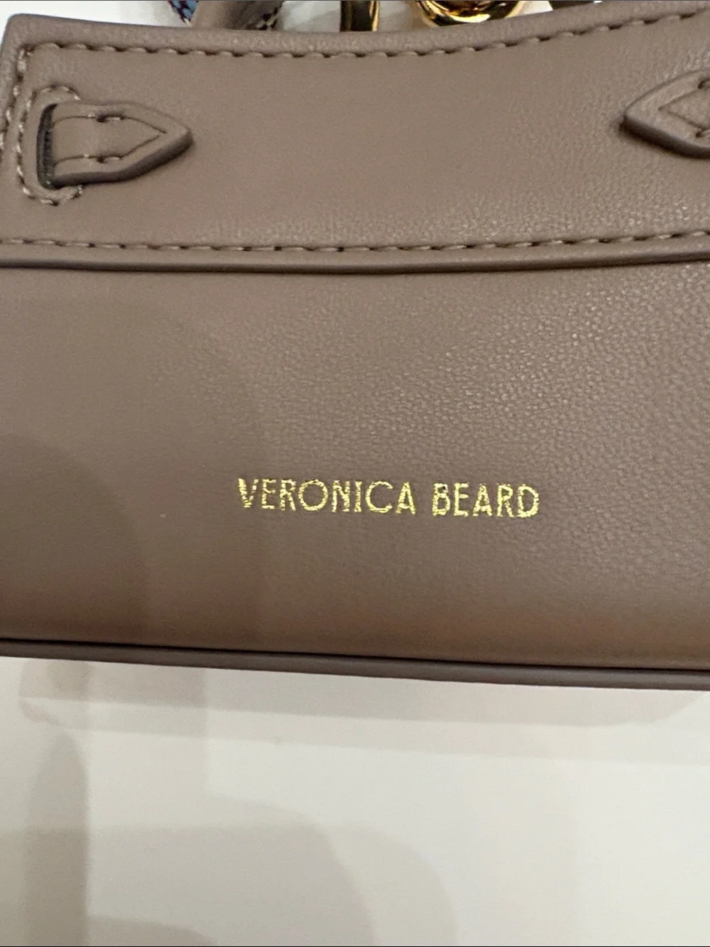 Veronica Beard Dash Bag Charm with Braided Cord in Brown